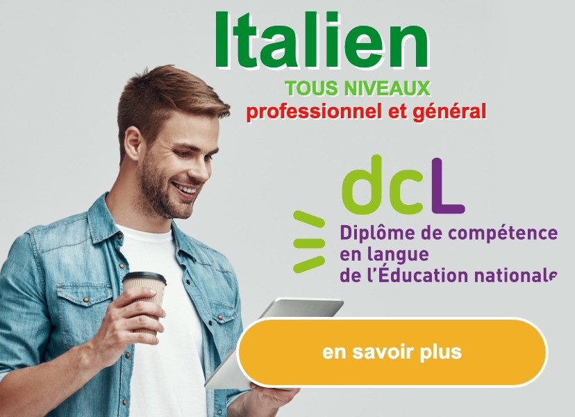 Italien professionnel et général formations langues étrangères